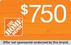 Get $750 Towards Home Depot! -US, Incent, Email Submit RS