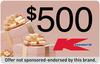 $500 Towards KMart -AU, Incent, Email Submit RS