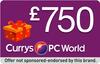 Get £750 Towards Currys -UK, Incent, Email Submit RS